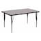Flash Furniture Rectangle Activity Table, Laminate, Grey XU-A3048-REC-GY-H-P-GG - alternate 1