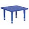 Flash Furniture Square Activity Table, Plastic, Steel, Blue YU-YCX-002-2-SQR-TBL-BLUE-GG - alternate 1