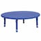 Flash Furniture Round Activity Table, Plastic, Steel, Blue YU-YCX-005-2-ROUND-TBL-BLUE-GG - alternate 1