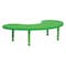 Flash Furniture Kidney Activity Table, Plastic, Steel, Green YU-YCX-004-2-MOON-TBL-GREEN-GG - alternate 1