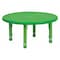 Flash Furniture Round Activity Table, Plastic, Steel, Green YU-YCX-007-2-ROUND-TBL-GREEN-GG - alternate 1