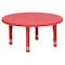 Flash Furniture Round Activity Table, Plastic, Steel, Red YU-YCX-007-2-ROUND-TBL-RED-GG - alternate 1