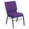 Flash Furniture Fabric Church Chair, Purple XU-CH-60096-PU-BAS-GG - alternate 1