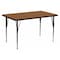 Flash Furniture Rectangle Activity Table, Laminate, Wood Grain XU-A2448-REC-OAK-H-A-GG - alternate 1