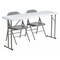 Flash Furniture Rectangle Table Set, Plastic Top, White RB-1860-1-GG - alternate 1