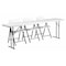 Flash Furniture Rectangle Table Set, Plastic Top, White RB-1896-2-GG - alternate 1