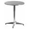 Flash Furniture Round Table, Round, Aluminum, 23.5", 23.5 W, 23.5 L, 27.5 H, Aluminum, Plastic, Stainless Steel, Grey TLH-052-1-GG - alternate 1