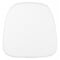 Flash Furniture Fabric Cushion, Snow White, 15"Wx15"Dx2"H LE-L-C-SN-WH-GG - alternate 1