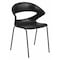 Flash Furniture Stack Chair, 440 lb. Capacity, Black RUT-4-BK-GG - alternate 1
