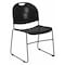 Flash Furniture Stack Chair, Frame, Black, 800 lb. Capacity RUT-188-BK-GG - alternate 1
