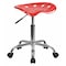 Flash Furniture Tractor Seat w/Chrome Frame, Red LF-214A-RED-GG - alternate 1