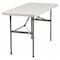Flash Furniture Rectangle Folding Table, Plastic Top, White RB-2448-GG - alternate 1