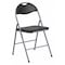 Flash Furniture Folding Chair, Black Vinyl, 31.5" H YB-YJ806H-GG - alternate 1