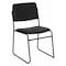 Flash Furniture Stack Chair, Sled Base, Black Vinyl XU-8700-BLK-B-VYL-30-GG - alternate 1