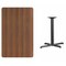 Flash Furniture Rectangle Walnut Table, Rectangle w/X-Base, 30"x48", Laminate Top, Wood Grain XU-WALTB-3048-T2230-GG - alternate 1