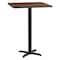 Flash Furniture Square Laminate Table, Laminate Top, Wood Grain XU-WALTB-2424-T2222B-GG - alternate 1