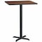 Flash Furniture Square Laminate Table, Laminate Top, Wood Grain XU-WALTB-3030-T2222B-GG - alternate 1