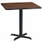 Flash Furniture Square Laminate Table, Laminate Top, Wood Grain XU-WALTB-3030-T2222-GG - alternate 1