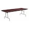Flash Furniture Rectangle Folding Table, 36" W, 96" L, 30" H, Laminate Top, Wood Grain YT-3696-HIGH-WAL-GG - alternate 1