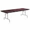 Flash Furniture Rectangle Folding Table, Laminate Top, Wood Grain YT-3696-MEL-WAL-GG - alternate 1