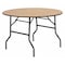 Flash Furniture Round Folding Table, Wood Top, Wood Grain YT-WRFT48-TBL-GG - alternate 1