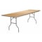 Flash Furniture Rectangle Folding Table, Wood Top, Wood Grain XA-3096-BIRCH-M-GG - alternate 1