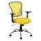 Flash Furniture Task Chair, 18" to 22", Fixed Arms, Yellow H-8369F-YEL-GG - alternate 1