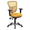 Flash Furniture Contemporary Chair Mid-Back Exectv Chair w/Adj. Arms, Yl/Org, Adjustable Arms, 18" to 23" Height HL-0001-YEL-GG - alternate 1