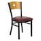 Flash Furniture Hercules Restaurant Chair, 16-1/4 in W 21-1/2" L 32-3/4" H, Vinyl Seat XU-DG-6F2B-CIR-BURV-GG - alternate 1