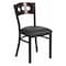 Flash Furniture Hercules Restaurant Chair, 17 in W 21" L 32" H, Vinyl Seat XU-DG-6Y2B-WAL-BLKV-GG - alternate 1