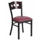 Flash Furniture Hercules Restaurant Chair, 17 in W 21" L 32" H XU-DG-6Y2B-WAL-BURV-GG - alternate 1