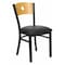 Flash Furniture Hercules Restaurant Chair, 16-1/4 in W 21-1/2" L 32-3/4" H, Vinyl Seat XU-DG-6F2B-CIR-BLKV-GG - alternate 1