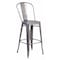 Flash Furniture Lincoln 30'' High Silver Antique Finish with Clear Coat Indoor Barstool with Back XU-DG-TP001B-30-GG - alternate 1