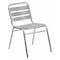 Flash Furniture Contemporary Restaurant Stack Chair, Aluminum Seat, Gray Back, 19.5 W 25" L 30 H TLH-015-GG - alternate 1