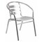 Flash Furniture Contemporary Restaurant Stack Chair, Aluminum Seat, 21.75 W 22" L 29 H, Integrated TLH-017B-GG - alternate 1