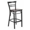 Flash Furniture Restaurant Stool, Ladder Back, Wal Seat XU-DG6R9BLAD-BAR-WALW-GG - alternate 1