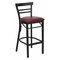 Flash Furniture Restaurant Stool, Ladder Back, Burg Seat XU-DG6R9BLAD-BAR-BURV-GG - alternate 1