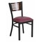 Flash Furniture Hercules Restaurant Chair, Black Back, 17 in W 21" L 32" H XU-DG-6G5B-WAL-BURV-GG - alternate 1