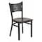 Flash Furniture Hercules Restaurant Chair, 17-1/4 in W 20" L 33-1/4" H XU-DG-60099-COF-WALW-GG - alternate 1