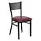 Flash Furniture Hercules Restaurant Chair, Black Back, 17-1/4 in W 20" L 33-1/4" H, Vinyl Seat XU-DG-60115-GRD-BURV-GG - alternate 1