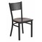 Flash Furniture Hercules Restaurant Chair, 17-1/4 in W 20" L 33-1/4" H XU-DG-60115-GRD-WALW-GG - alternate 1