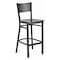 Flash Furniture Restaurant Stool, Grid Back, Walnut Seat XU-DG-60116-GRD-BAR-WALW-GG - alternate 1