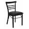 Flash Furniture Hercules Restaurant Chair, 17 in W 19-1/2" L 31-3/4" H XU-DG6Q6B1LAD-BLKV-GG - alternate 1