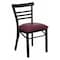 Flash Furniture Hercules Restaurant Chair, 17 in W 19-1/2" L 31-3/4" H XU-DG6Q6B1LAD-BURV-GG - alternate 1