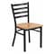 Flash Furniture Hercules Restaurant Chair, 16-1/2 in W 17" L 32-1/4" H XU-DG694BLAD-NATW-GG - alternate 1