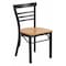 Flash Furniture Hercules Restaurant Chair, 17 in W 19-1/2" L 31-3/4" H XU-DG6Q6B1LAD-NATW-GG - alternate 1