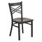 Flash Furniture Hercules Restaurant Chair, 16-1/2 in W 17" L 32-1/4" H XU-6FOBXBK-WALW-GG - alternate 1