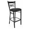 Flash Furniture Restaurant Stool, X Back, Black Seat XU-6F8BXBK-BAR-BLKV-GG - alternate 1