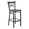 Flash Furniture Restaurant Stool, X Back, Walnut Seat XU-6F8BXBK-BAR-WALW-GG - alternate 1