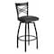Flash Furniture Swivel Batstool, X Back, Black Seat XU-6F8B-XSWVL-BLKV-GG - alternate 1